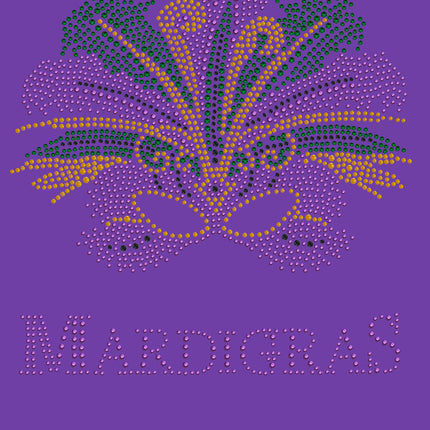 Madi Gras with Mask - Women's T-shirt