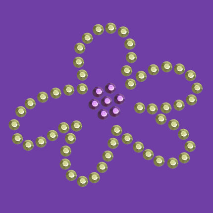 Lime & Purple Flower - Bandanna