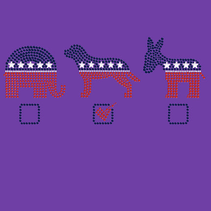 Vote Dog, Elephant, Donkey - Women's T-shirt