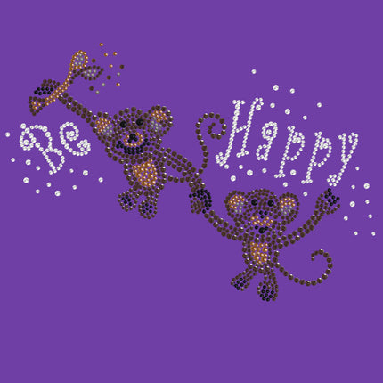 Monkeys - Be Happy - Women's T-shirt