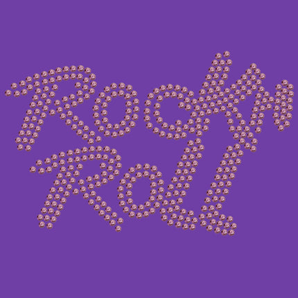 Rock n Roll (Pink Rhinestuds) - Women's T-shirt