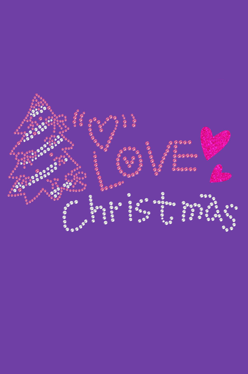 Love Pink Christmas - Bandana Purple