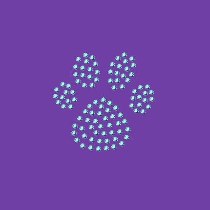 Paw (Blue Rhinestuds) - Women's T-shirt