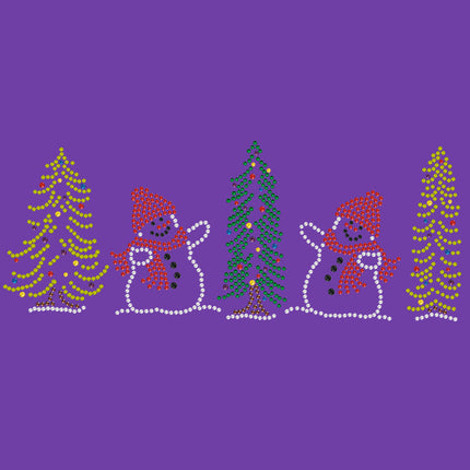 Two Snowmen in Trees - Bandana