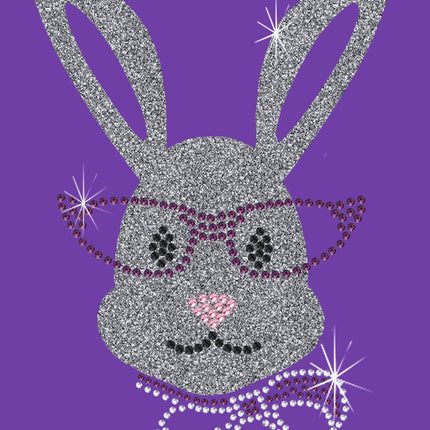 Girl Bunny with Glasses and Bow - Women's Tee