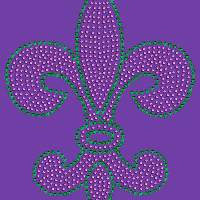 Fleur de Lis (Purple & Green) - Women's T-shirt