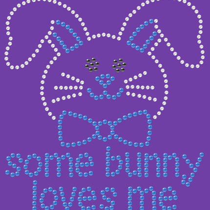 Some Bunny Loves Me (Blue) - Bandanna