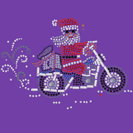 Santa on Motorcycle - Women's Tee