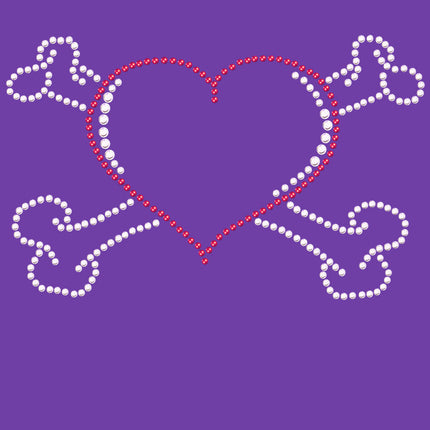 Heart with Cross Bones Bandanna