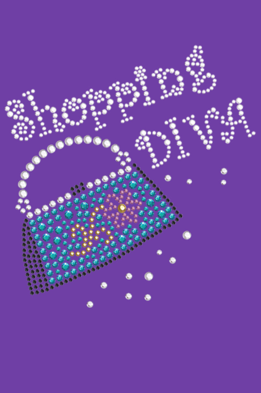 Shopping Diva & Handbag - Bandanna Purple