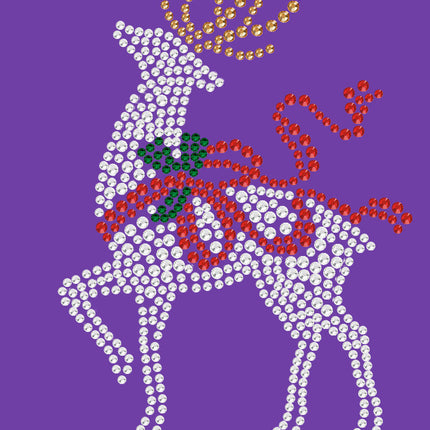 Reindeer with Red Bow - Women's Tee