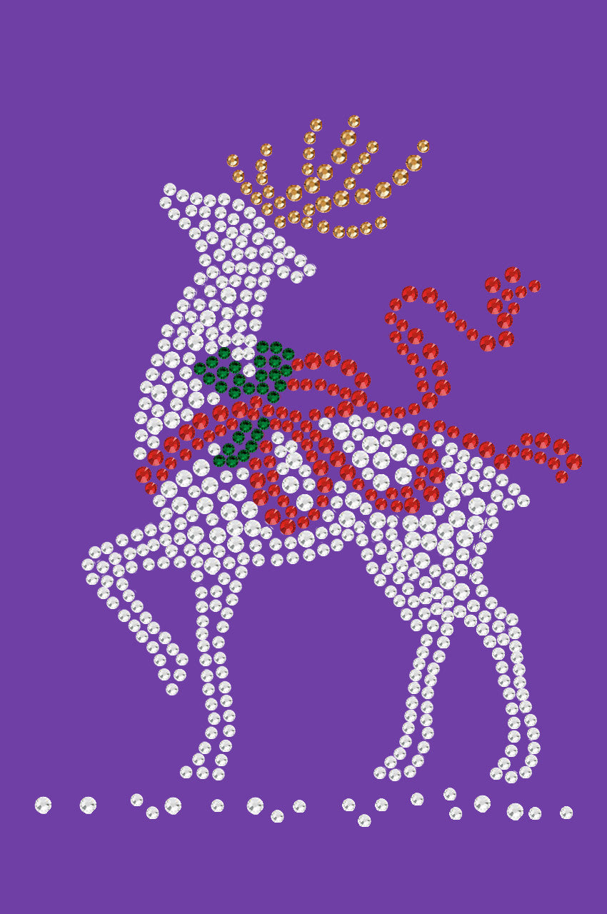 Reindeer with Red Bow - Bandana