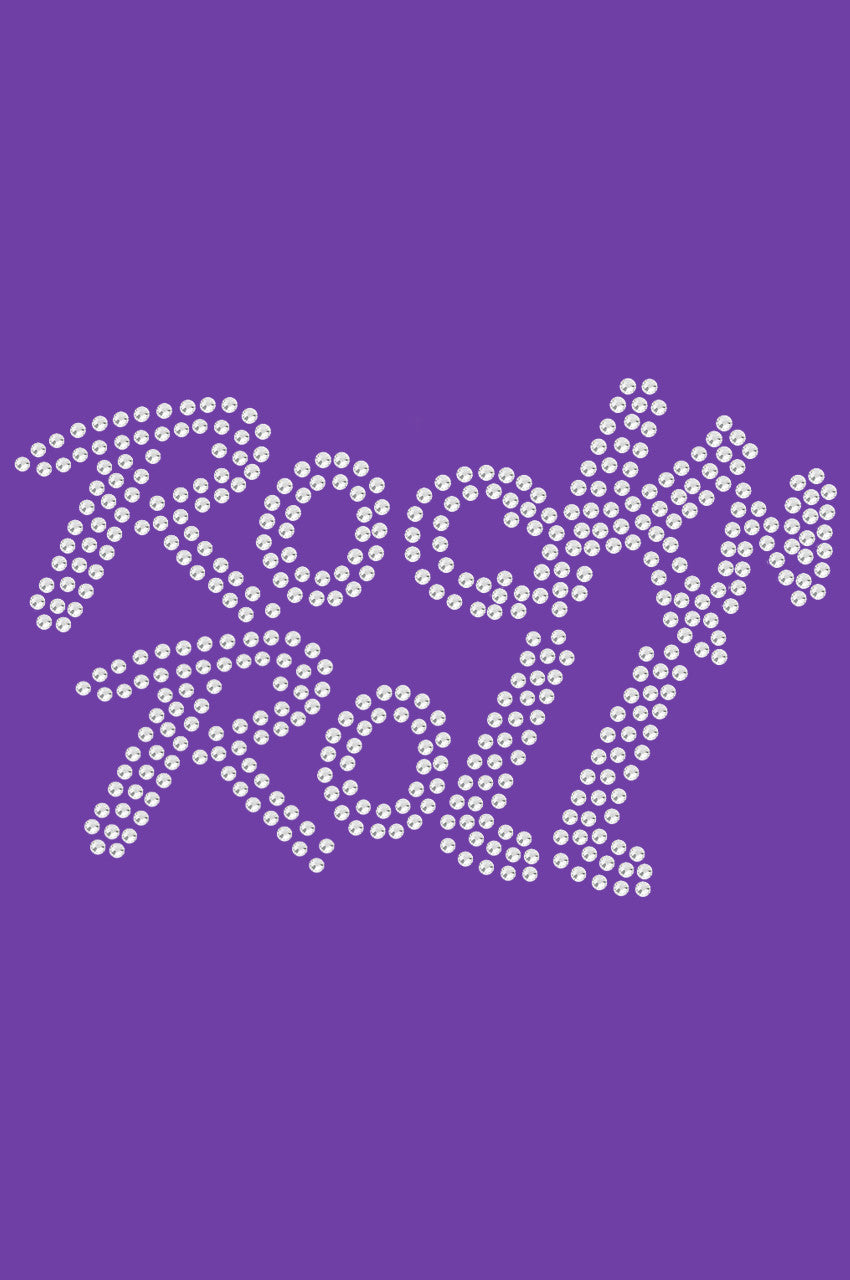 Rock n Roll (Rhinestone) - Bandanna Purple