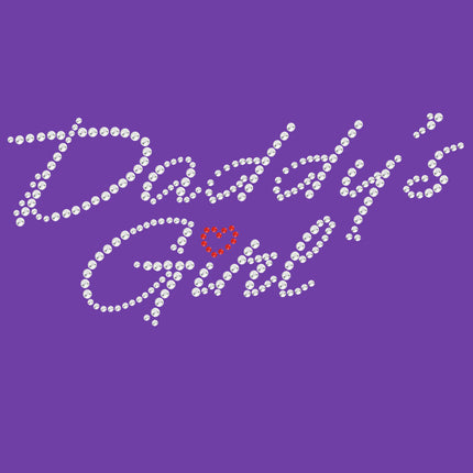 Daddy's Girl with Red Heart - Women's T-shirt