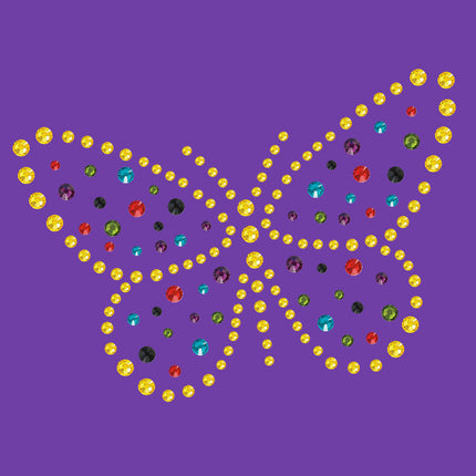 Yellow Dotted Butterfly - Women's T-shirt