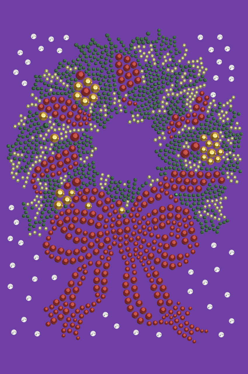 Christmas Wreath - Bandana Purple