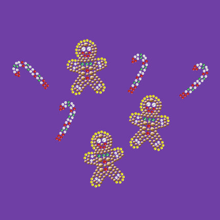 Gingerbread Men & Candy Canes - Bandana