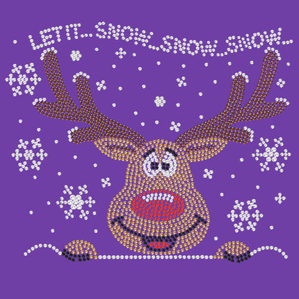 Let it Snow - Red Nose Reindeer - Bandana