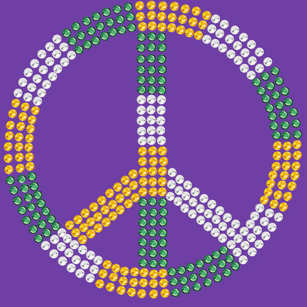 Peace Sign (Green, Gold, & Clear)- Women's T-shirt