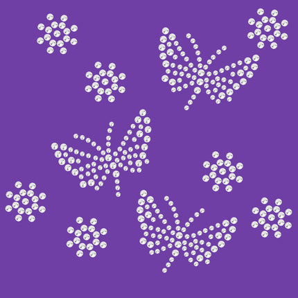 Small Rhinestone Butterflies - Bandanna