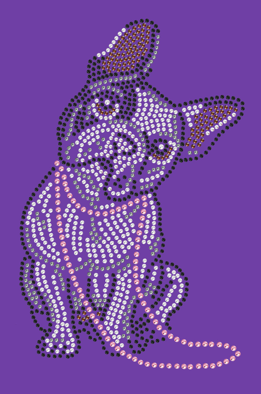 French Bull Dog with Necklace - Women's Tee Purple