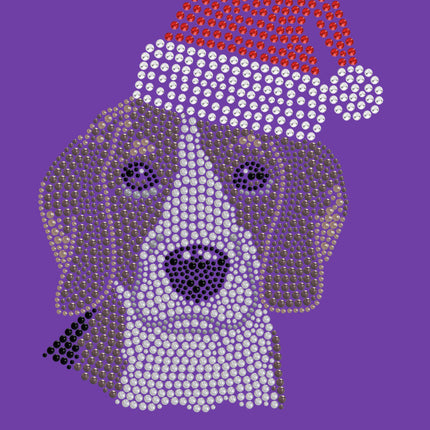 Beagle with Santa Hat - Women's Tee