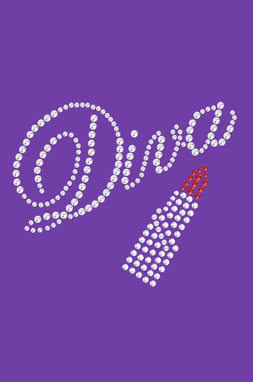 Diva with Austrian crystal Red Lipstick - Bandanna Purple