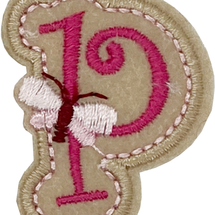 Curly Pink P- Patch