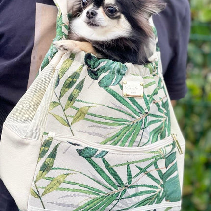 Dog Pouch Carrier - Palms