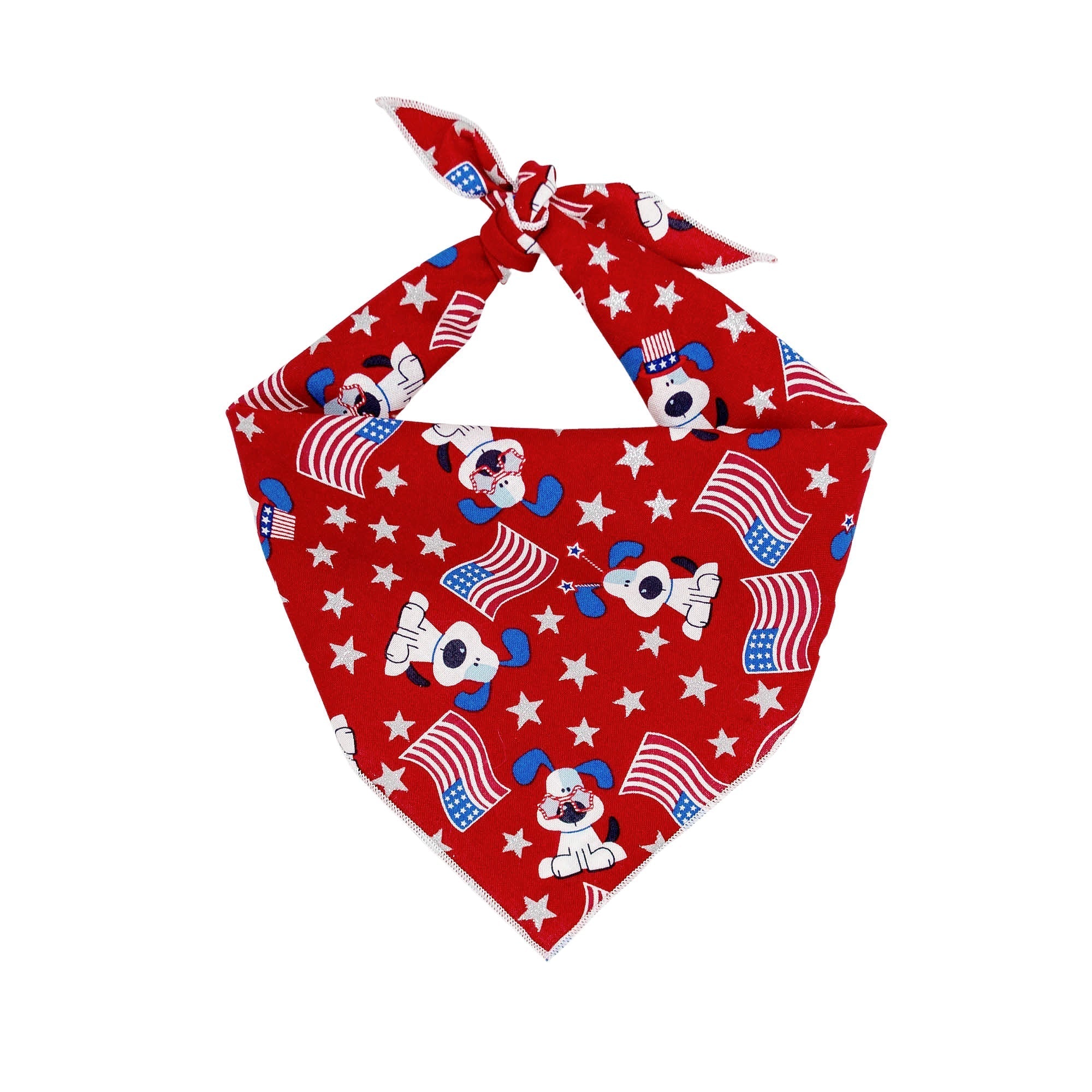 Patriotic Cute Dog Bandana X-Large