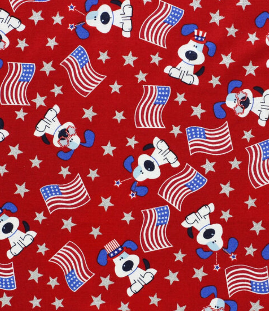 Patriotic Cute Dog Bandana