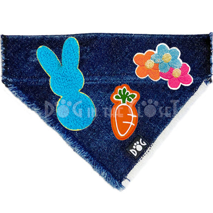 Peep Bunny Denim Bandana