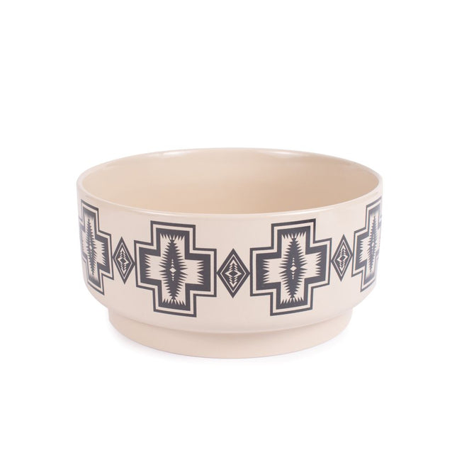 Pendleton Ceramic Dog Bowl - Harding Tonal Natural