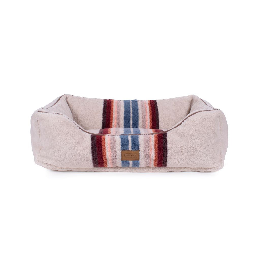 Pendleton Berber Kuddler Dog Bed - Serape Rosewood