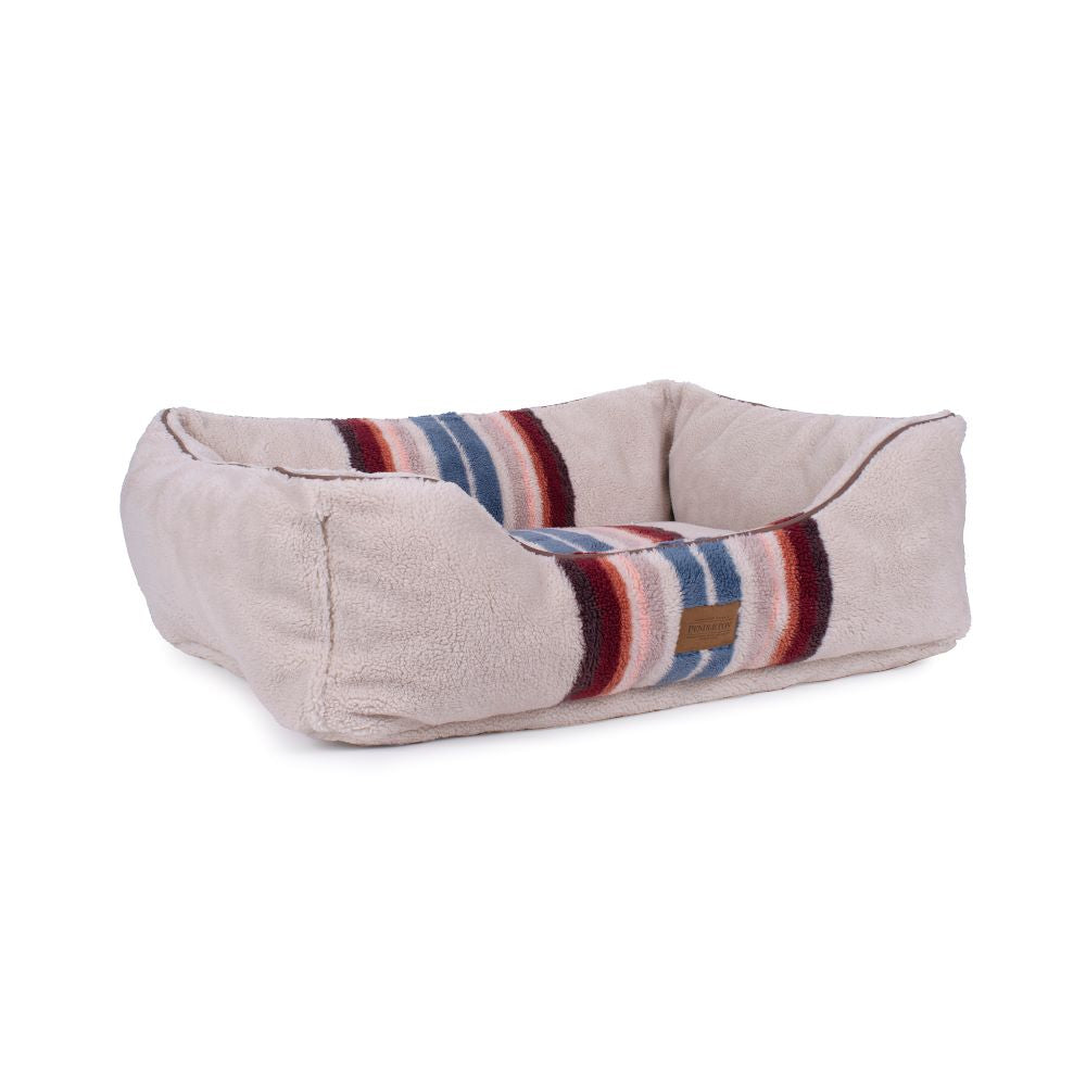 Pendleton Berber Kuddler Dog Bed - Serape Rosewood