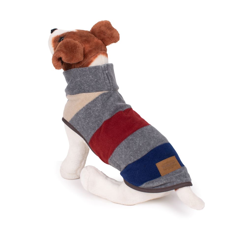 Pendleton Fleece Dog Vest - Cabin Stripe Gray