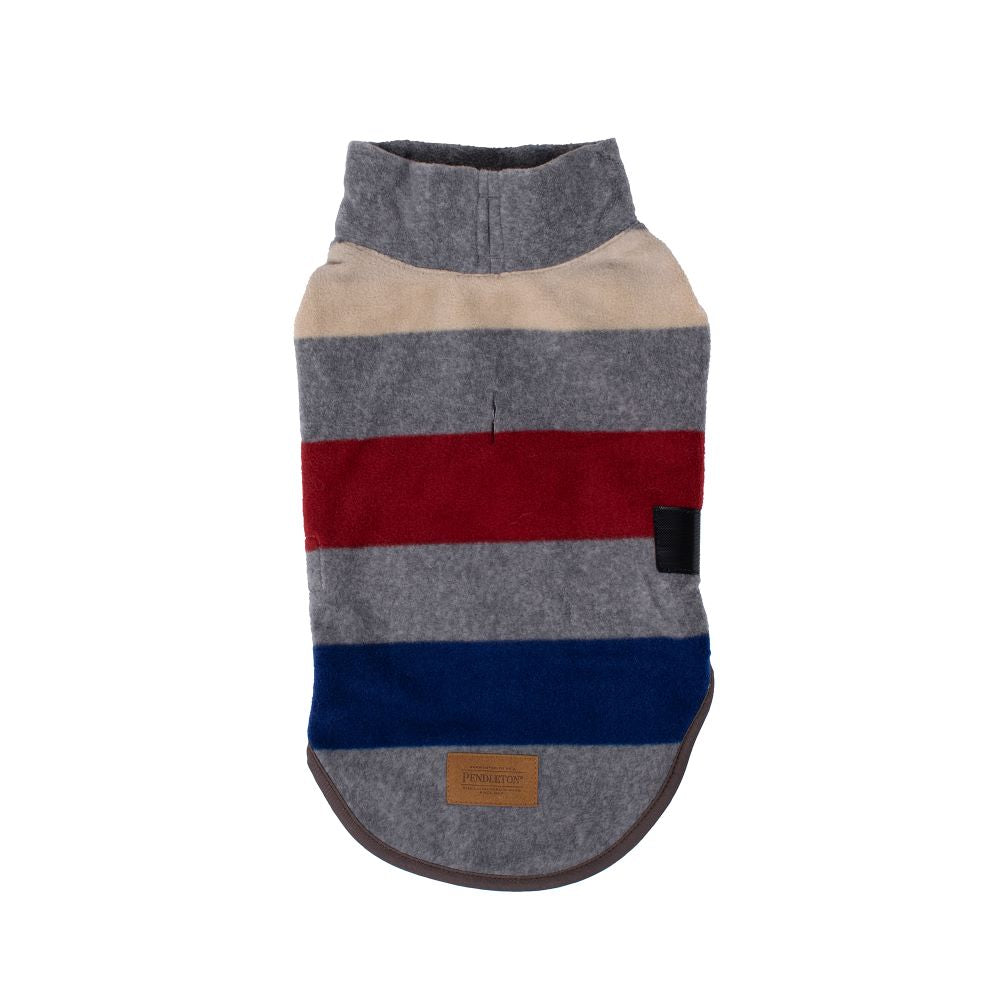 Pendleton Fleece Dog Vest - Cabin Stripe Gray