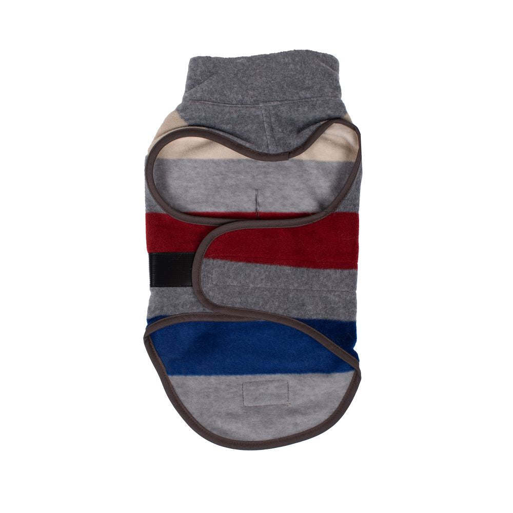 Pendleton Fleece Dog Vest - Cabin Stripe Gray