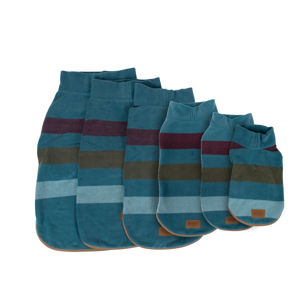 Pendleton Fleece Dog Vest - Cabin Stripe Shale