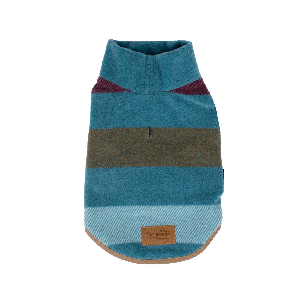 Pendleton Fleece Dog Vest - Cabin Stripe Shale