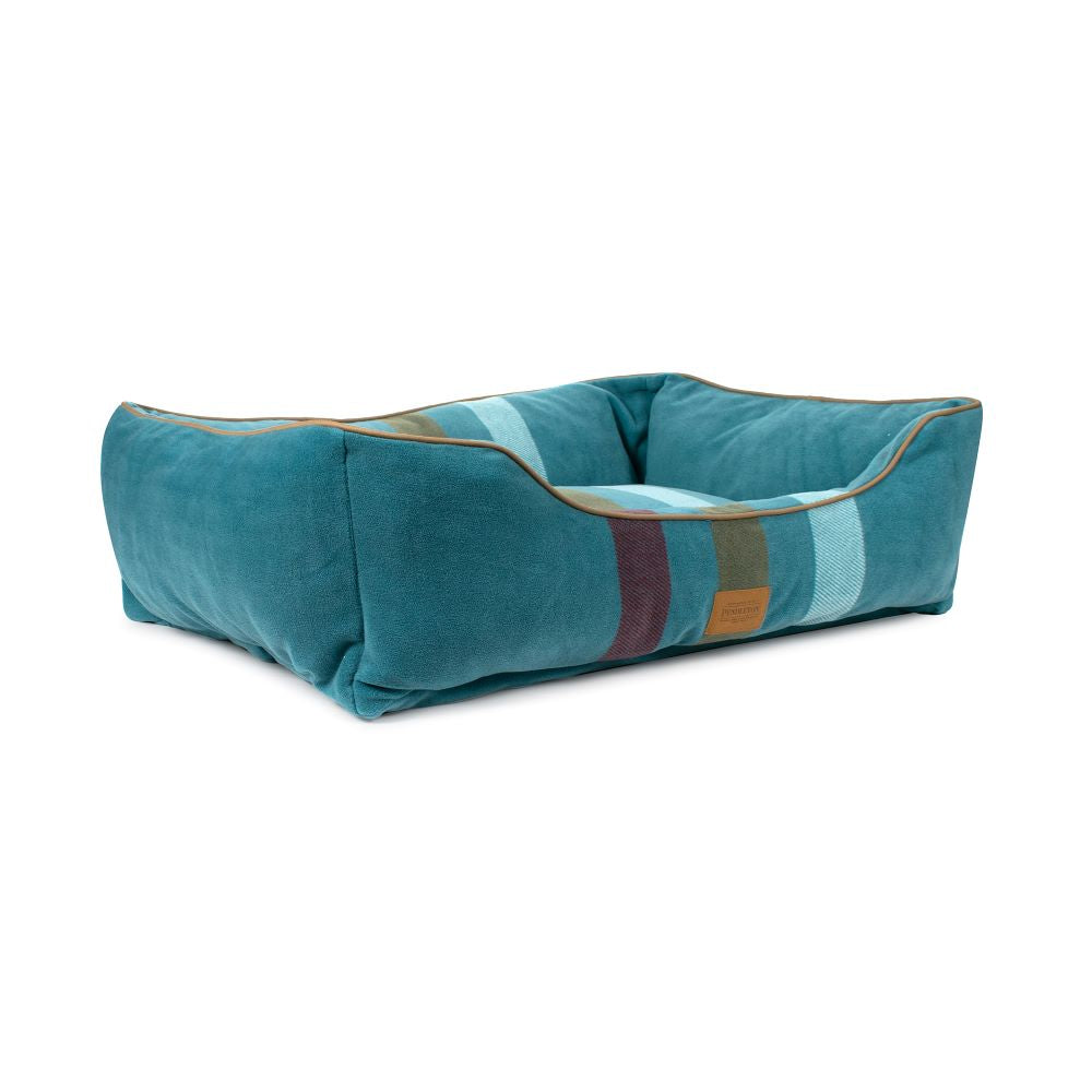 Pendleton Fleece Kuddler Dog Bed - Cabin Stripe Shale