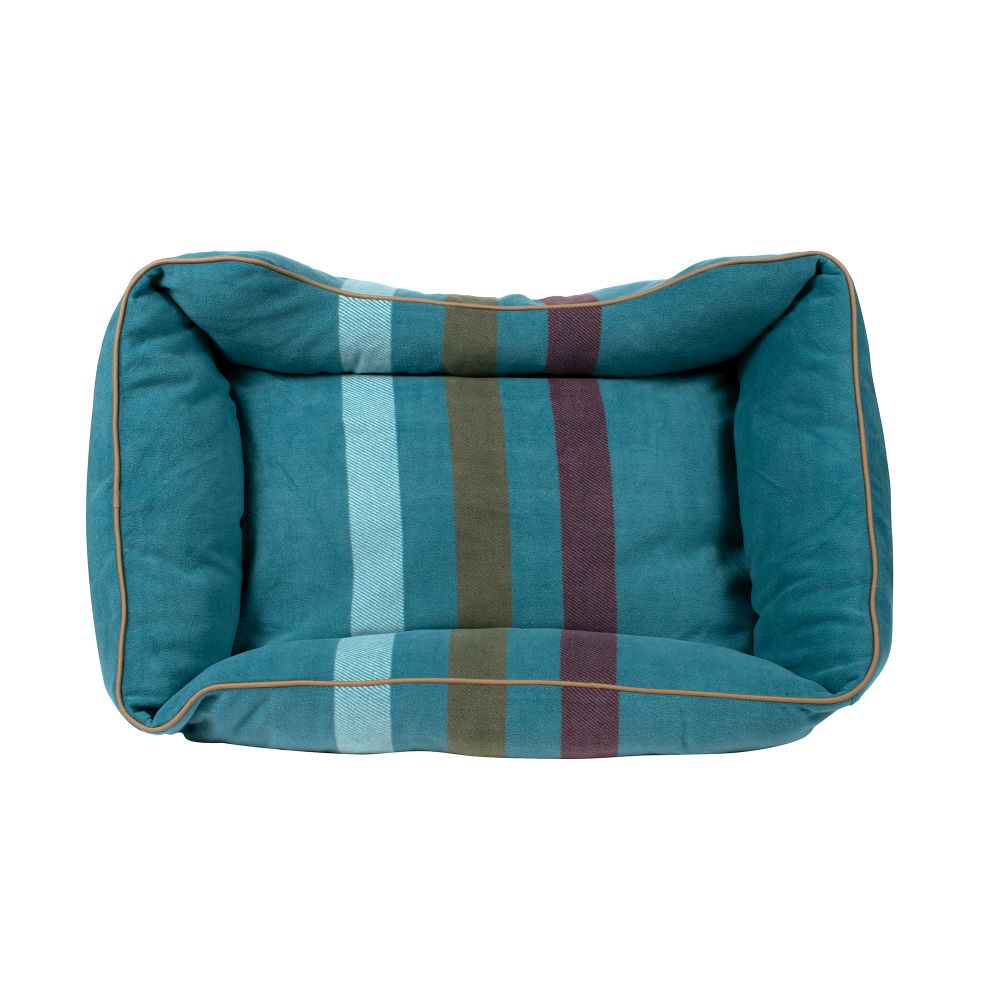 Pendleton Fleece Kuddler Dog Bed - Cabin Stripe Shale