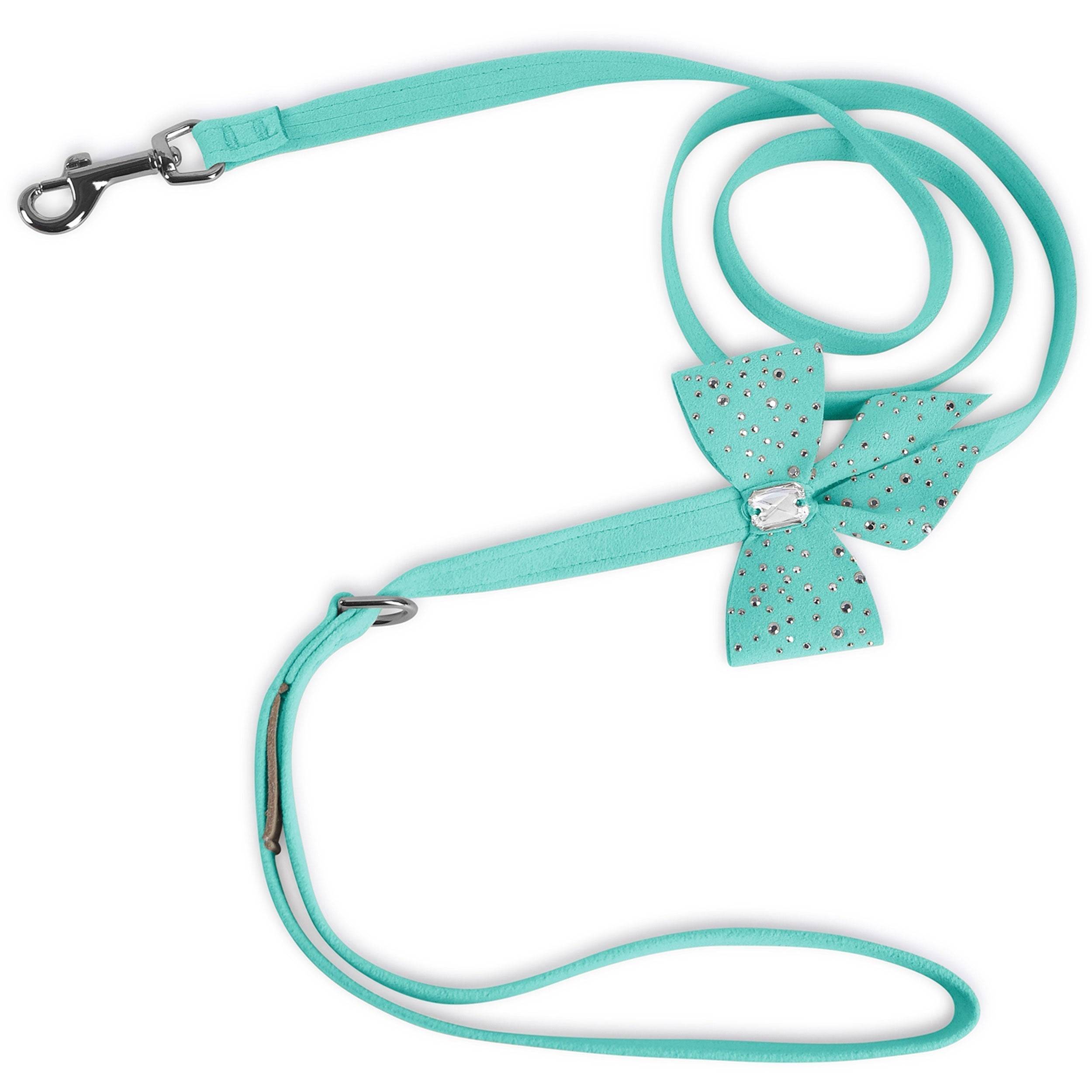 Silver Stardust Tail Bow Leash Perfect Pink