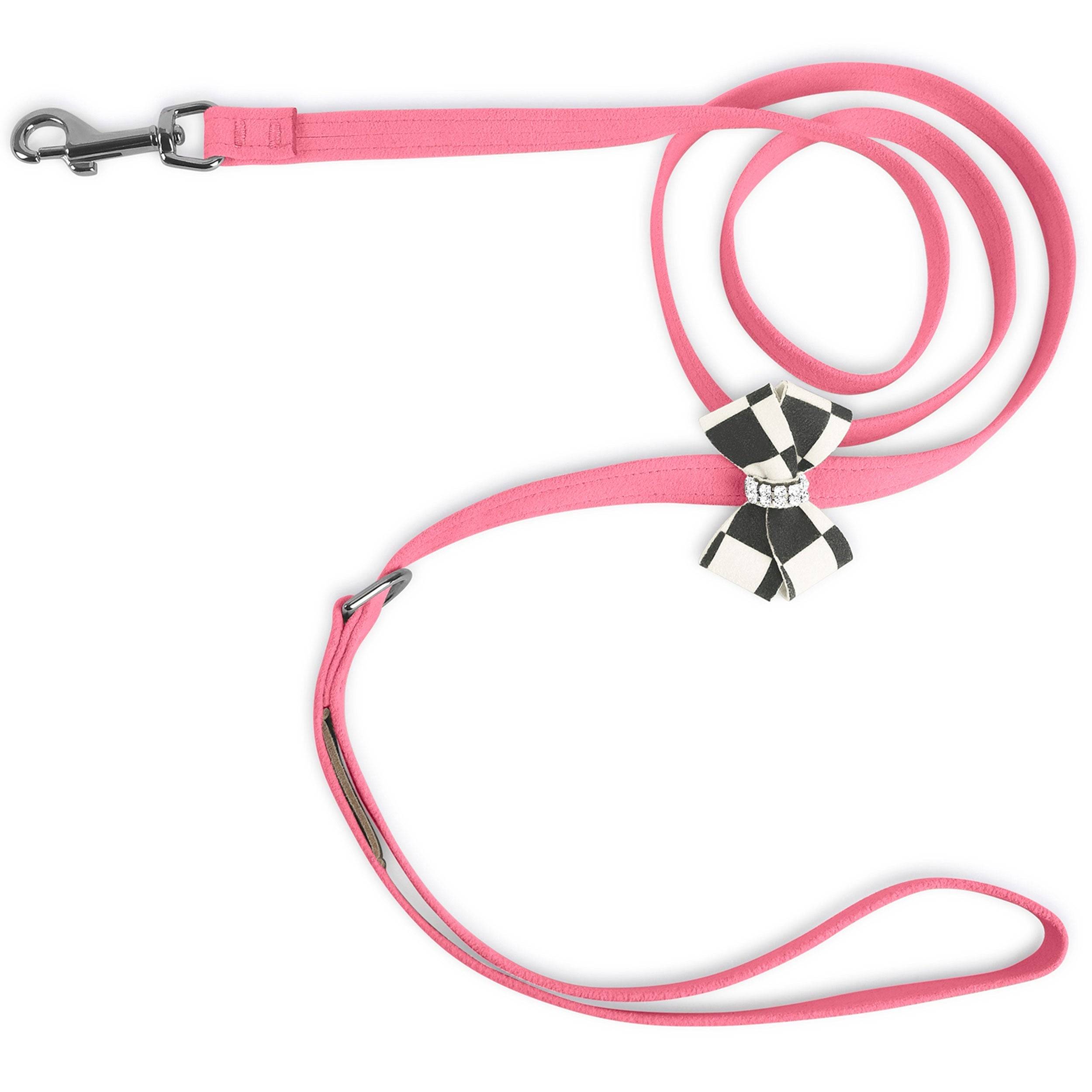 Windsor Check Nouveau Bow Leash Perfect Pink