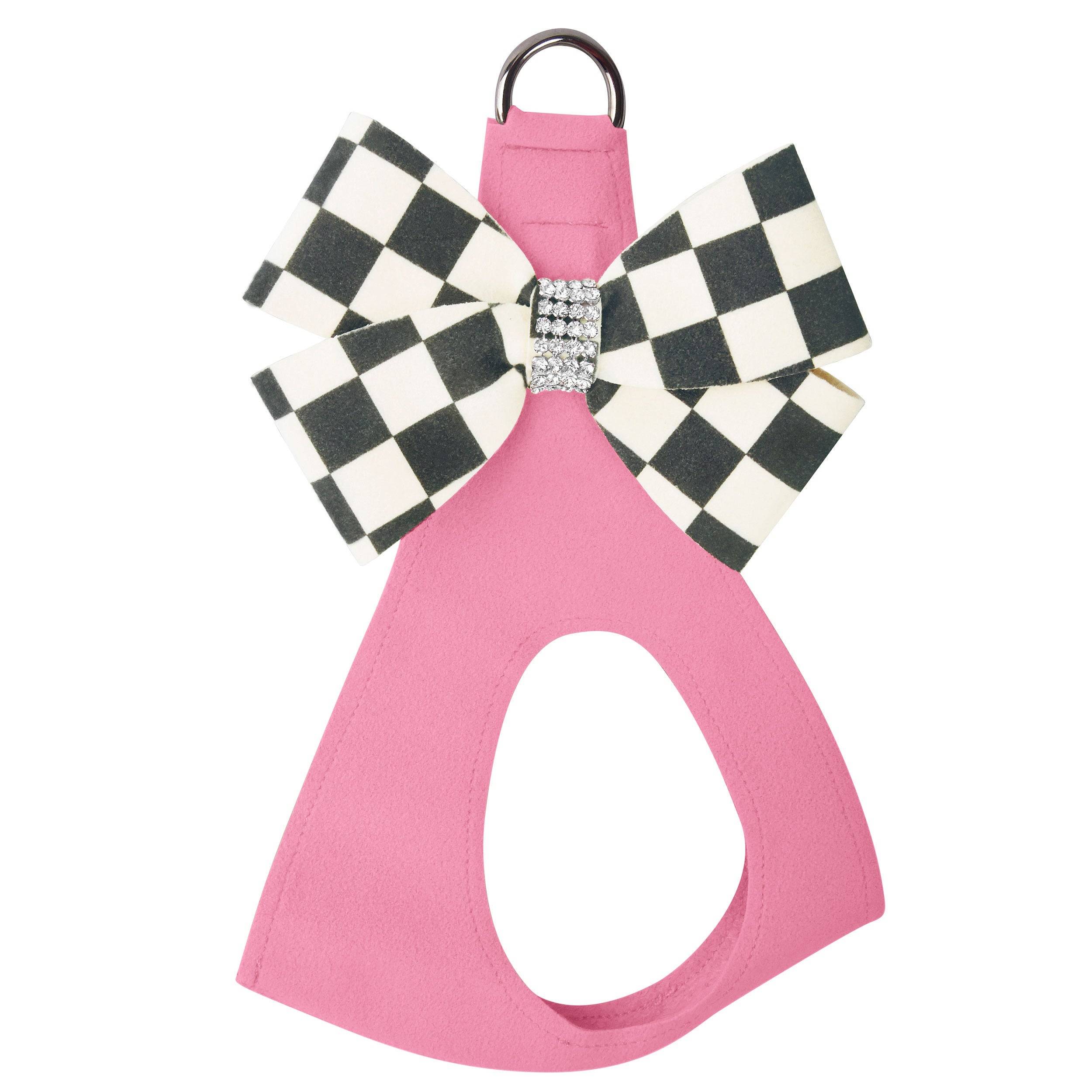 Windsor Check Nouveau Bow Step In Harness-Pretty Pastels Perfect Pink