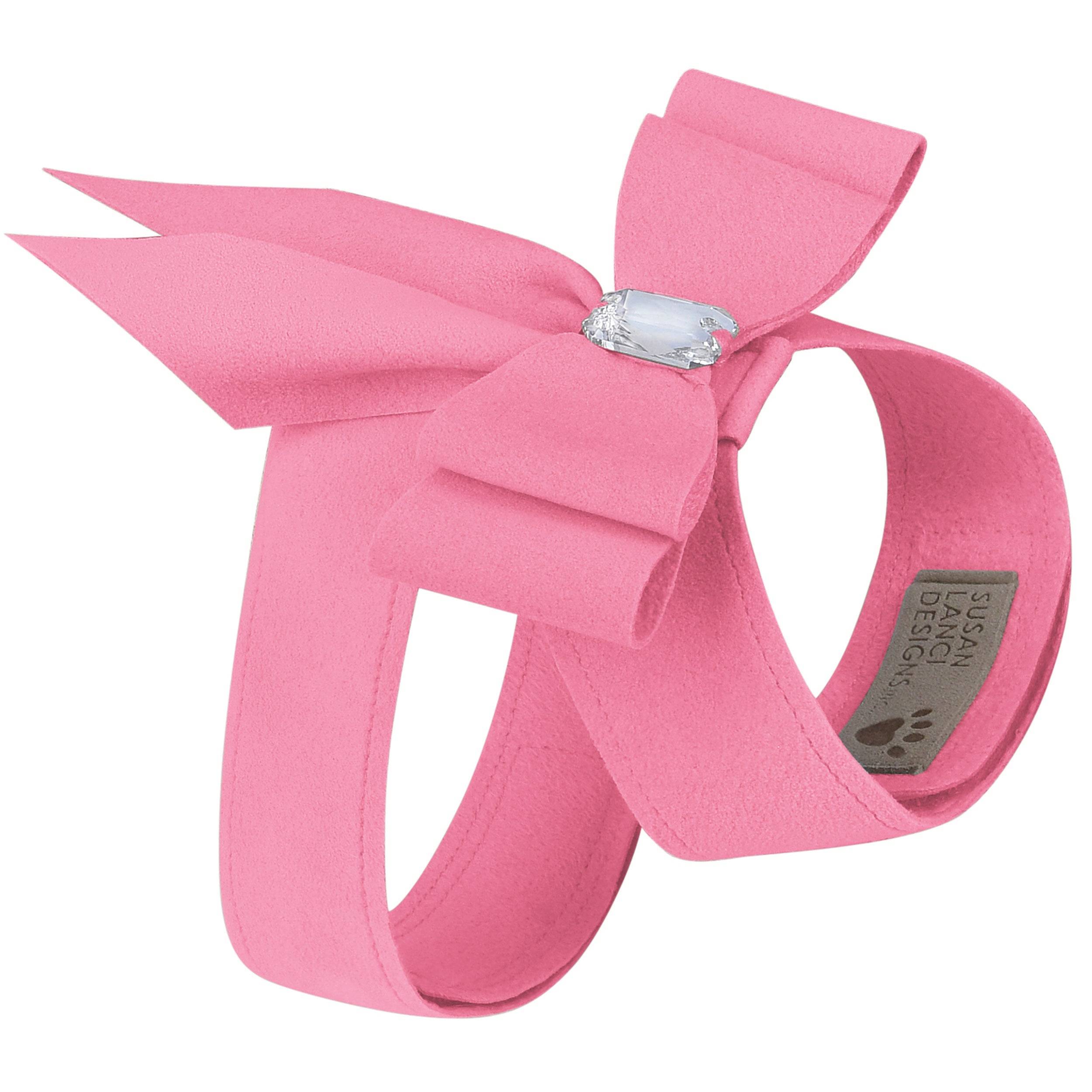 Double Tail Bow Tinkie Harness Perfect Pink