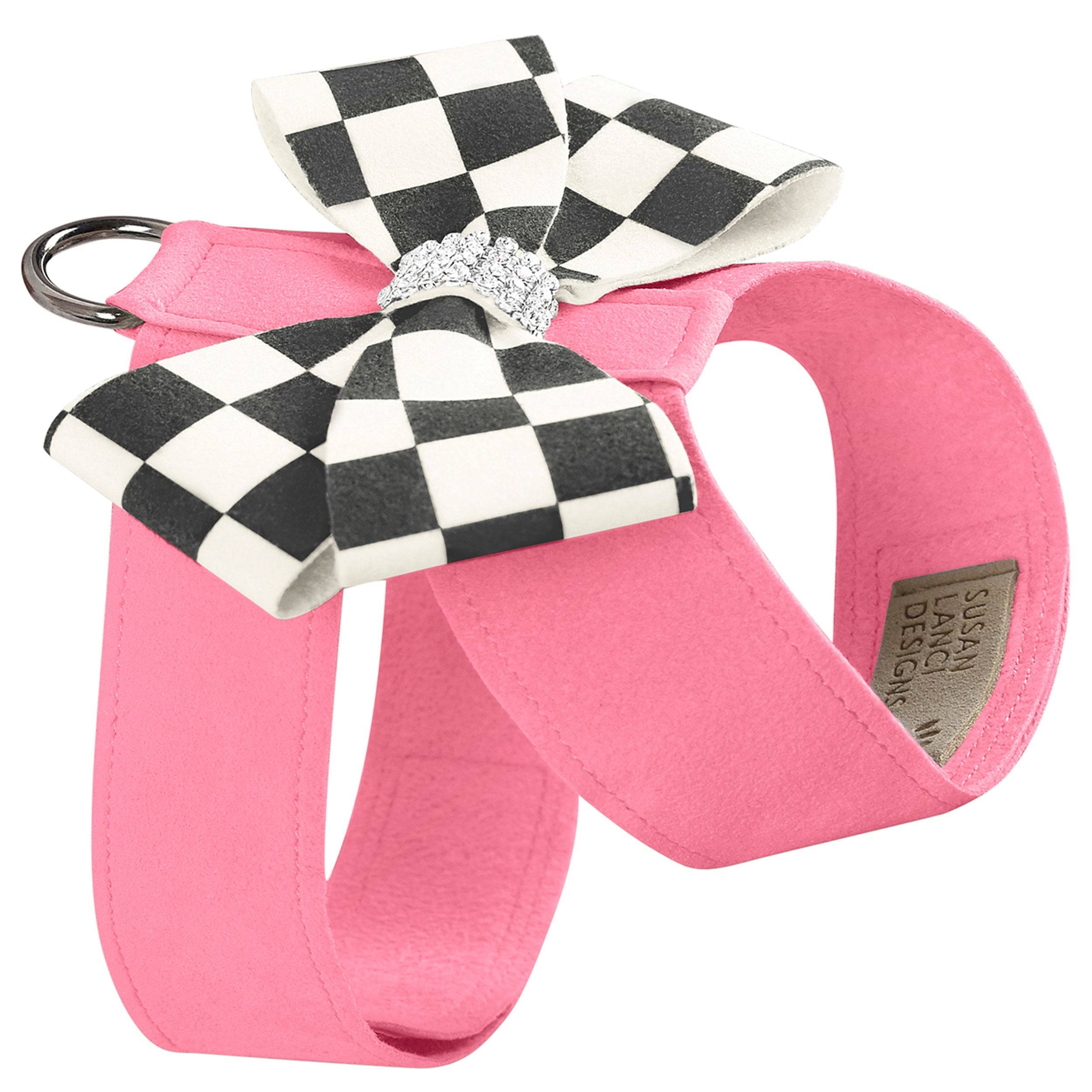 Windsor Check Nouveau Bow Tinkie Harness Perfect Pink