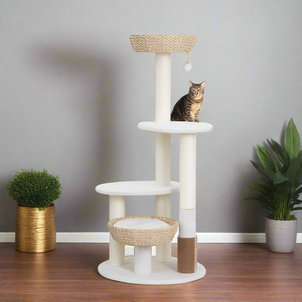 Pharaoh Two Boho Chic Style Handwoven Cat Tree