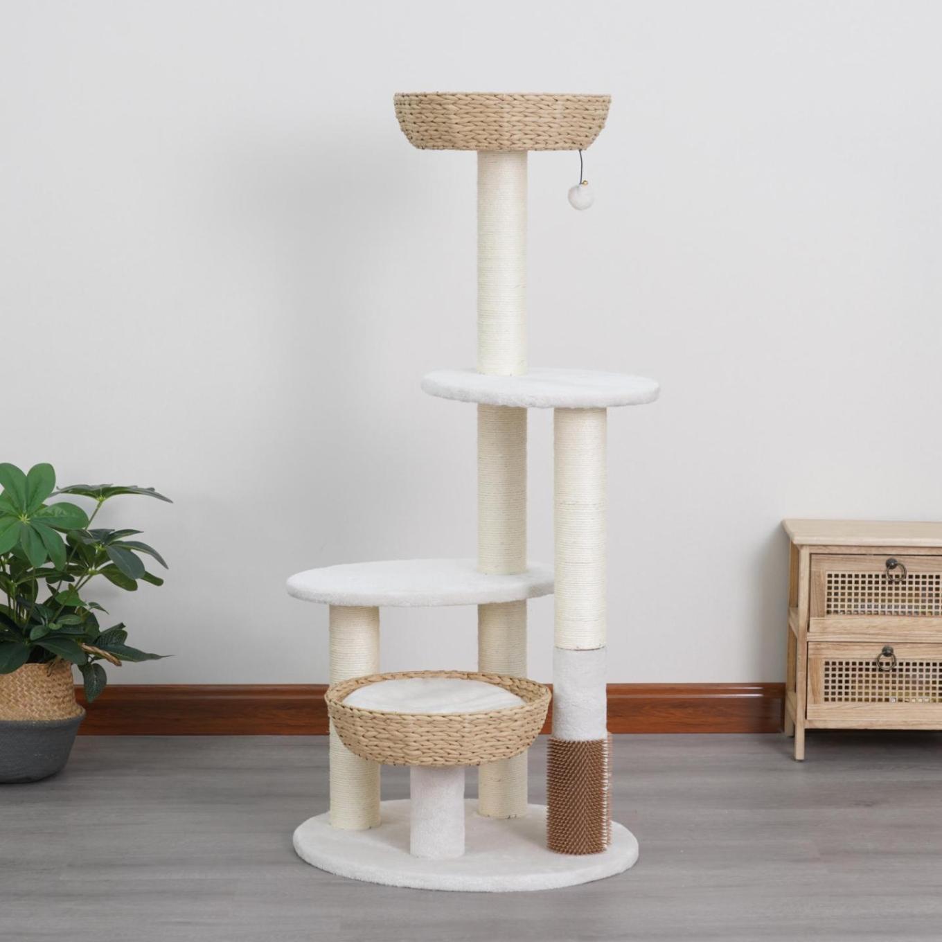 Pharaoh Two Boho Chic Style Handwoven Cat Tree