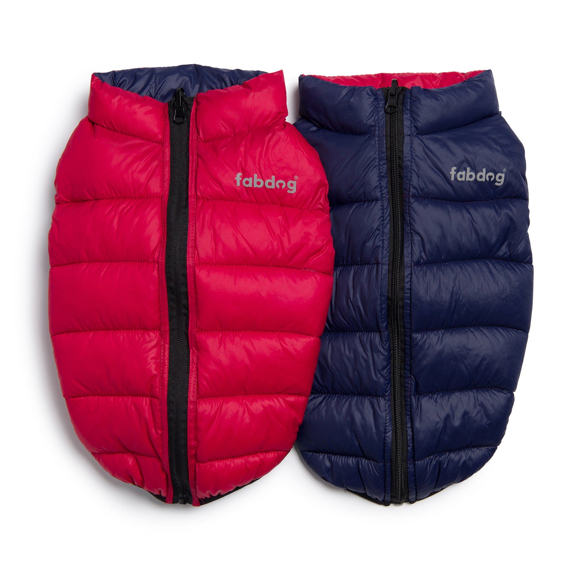 Red & Navy Pack N Go Reversible Puffer 24